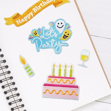 【刺繡布貼】慶生派對組  (二款)