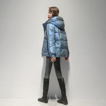 短款羽絨棉服女2024新款爆款冬季亮面時尚洋氣小個子女式加厚外套