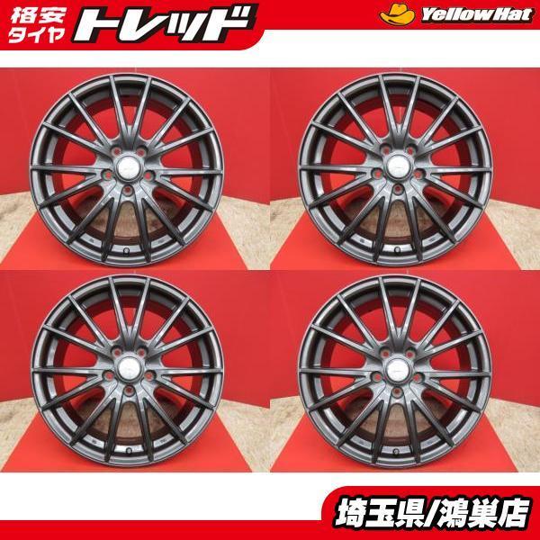 Weds VELVASPORT 18x7J+48 5H-114.3 中古4本セット ノア ヴォクシー