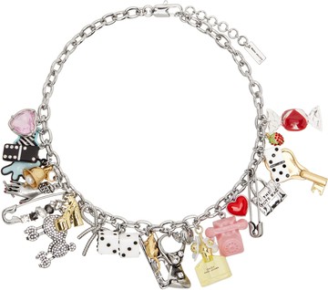Marc Jacobs 银色 The Sticker Charm Statement 项链