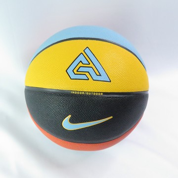 NIKE 413882407 ALL COURT 8P 7號籃球 字母哥 logo 黑紅藍黃【iSport愛運動】