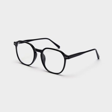 韓版TR90大碼圓框平光鏡女網紅個性文藝時尚近視眼鏡框男可配近視