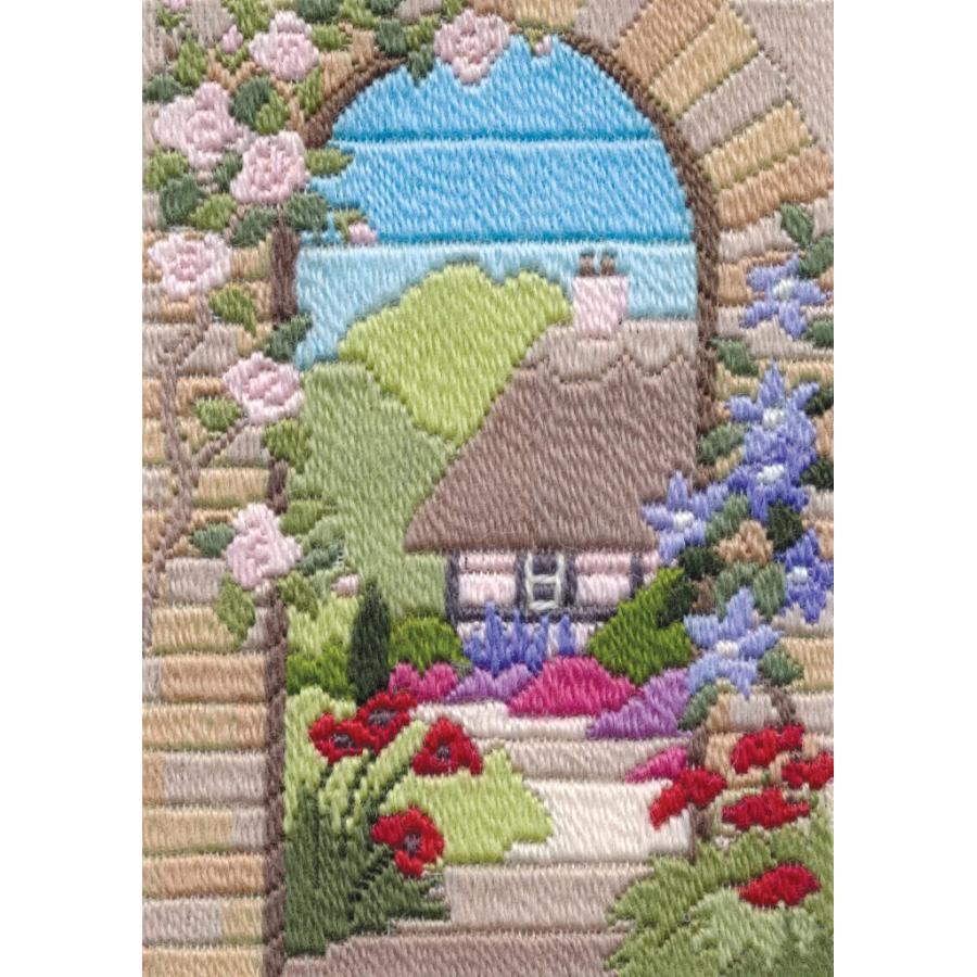 Bothy Threads ロングステッチ刺繍キット "Long Stitch Seasons Summer Garden" (夏の庭) MLS18 ボシースレッズ 