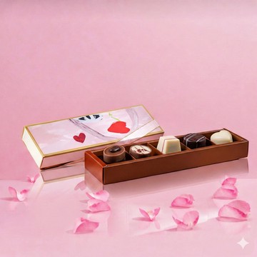 Diva Life 情人吻 比利時夾心巧克力5入銀饌禮盒