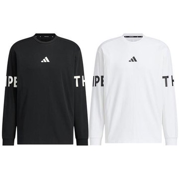 【下殺】Adidas 長袖上衣 男裝 寬鬆 黑/白【運動世界】JM2076/JM2077