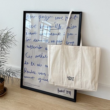 Milky 帆布托特包・淺米色