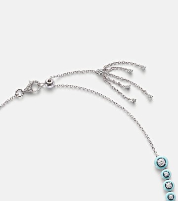 Kamyen Polka Dots 18kt white gold and enamel necklace with diamonds