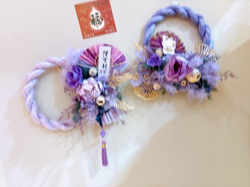 現貨/注連繩/新年注連繩/新年裝飾/新年福花/日式花禮/春聯花