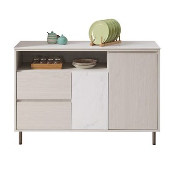 文創集 奧蘭卡雙色4尺岩板低餐櫃-120x40x83cm免組