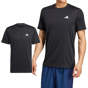 Adidas TR-ES Base T 男款 黑色 運動 休閒 亞規 排汗 圓領 訓練 健身 吸濕 短袖 IC7428