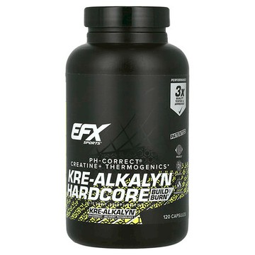 EFX Sports, Kre-Alkalyn Hardcore，120 粒膠囊