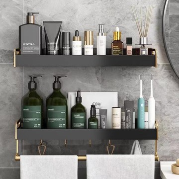 【現貨】太空鋁置物架 浴室置物架 浴室收納架 免打孔置物架  毛巾架 沐浴乳架 洗髮露架 壁掛置物架 浴室收納 置物架