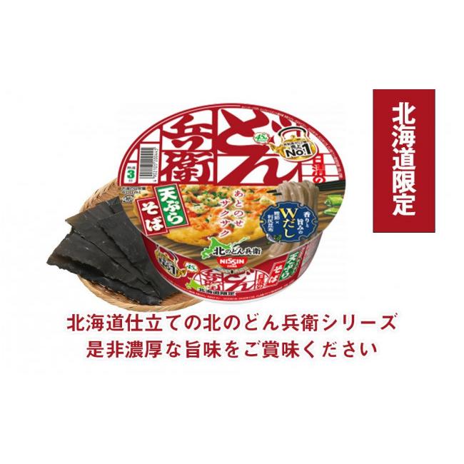 ふるさと納税 北海道 千歳市 日清 北のどん兵衛 天ぷらそば [北海道仕様]24個