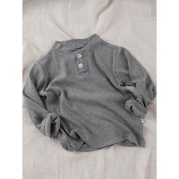 軟彈~您想要的哦~秋兒童寶寶休閑半高領打底體恤衫上衣長袖T恤