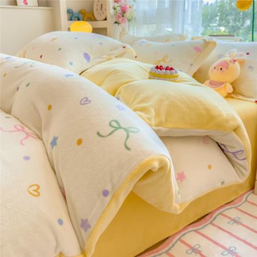 牛奶絨被套單件150x200x230雙面法蘭絨加厚加絨面被單珊瑚絨被罩