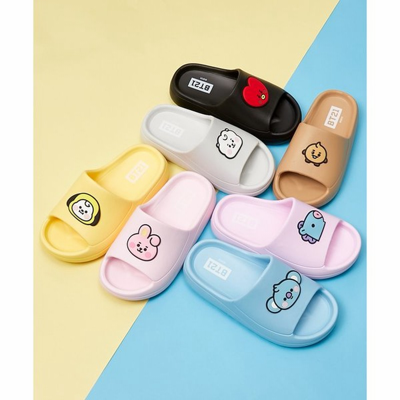 サンダル Bt21 キャラクター スリッパ サンダル シュキ マン コヤ アールジェイ クッキー チミー タタ かわいい 通販 Lineポイント最大0 5 Get Lineショッピング