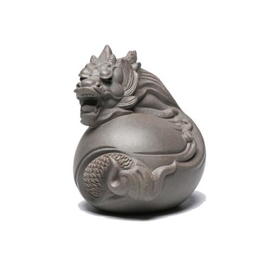 柏年堂 邵艷 紫砂雕塑茶寵 手工可養 手把件 十二生肖系列龍 梁辰