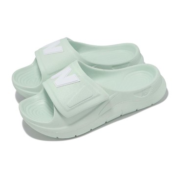 拖鞋 202XA 女鞋 綠 白 魔鬼氈 運動拖鞋 NB SWASPTD1-B