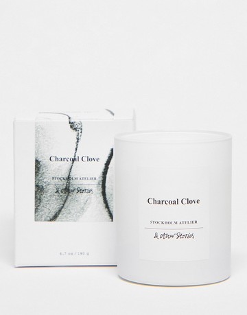 & Other Stories scented candle in Charcoal clove-Multi