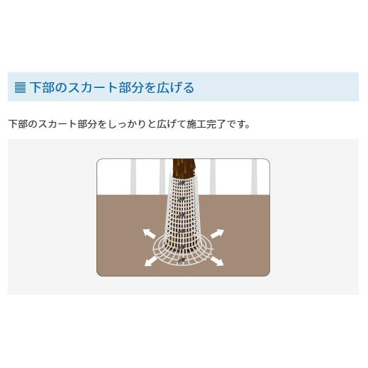 成木保護ネット PE-60 幅60cm×長さ50ｍ 鹿やカモシカの樹皮剥ぎ角研ぎ対策に 成木 保護ネット 保護資材 セキスイ 積水樹脂