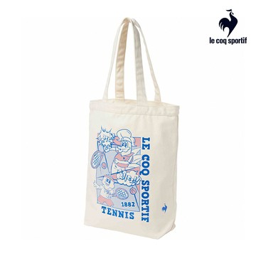 【LE COQ SPORTIF 法國公雞】粉藍色 帆布袋 肩背包 LJX03102