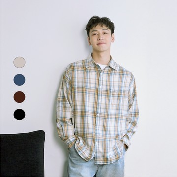 50% Fifty Percent｜校園感百搭格紋襯衫【期間限定】｜02552531003