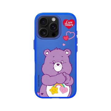 iPhone 16 Pro Clear 激光藍 - Care Bears - Best Friend Bear