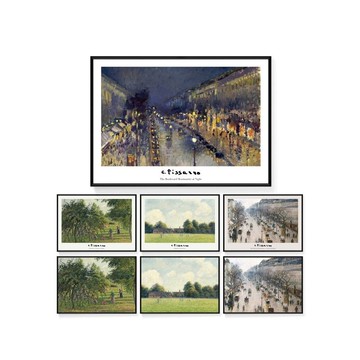 畢沙羅系列掛畫/藝術插畫/裝飾畫/臥室掛畫/印象派/菠蘿選畫所