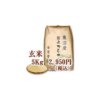 新米令和5年　魚沼産コシヒカリ・非BL玄米5kg