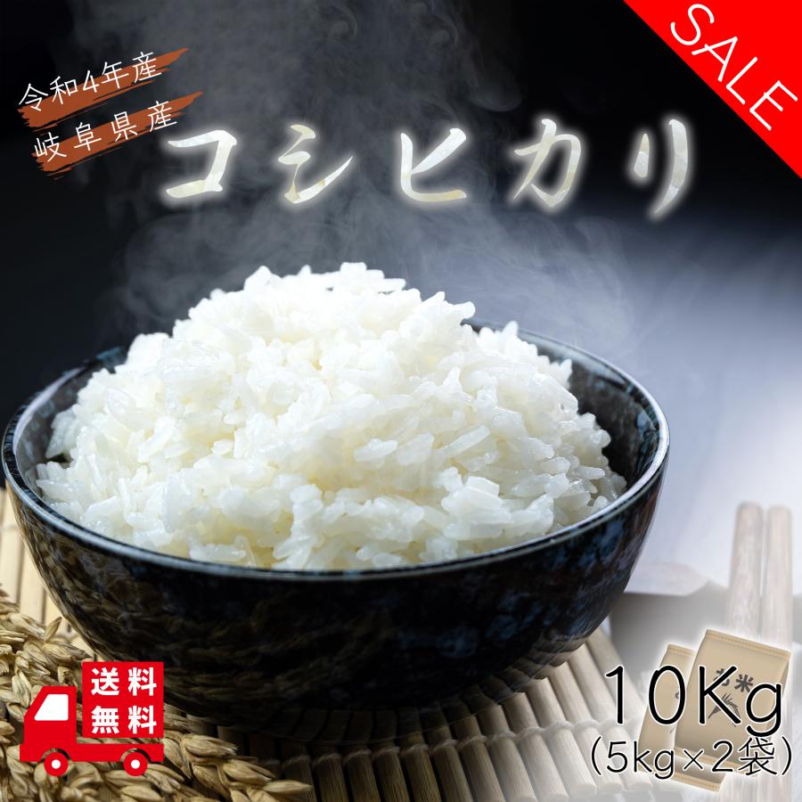 米 お米 新米 10kg 5kg×2袋 コシヒカリ 白米 10キロ 令和5年産 送料無料 岐阜県産 こしひかり 産直 精米