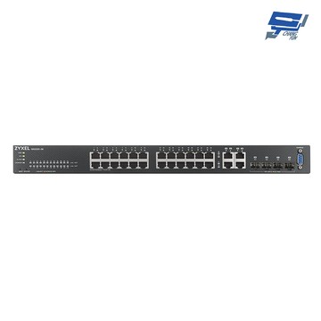 昌運監視器 zyxel 合勤 gs2220-28 24埠gbe l2交換器 100/1000 mbp