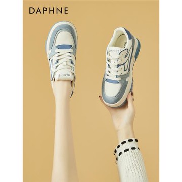 達芙妮小白鞋女2023年爆款秋冬時尚休閑運動板鞋老爹鞋厚底德訓鞋