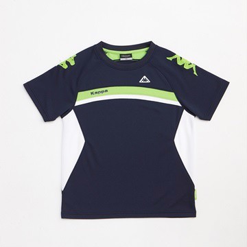 KAPPA義大利小朋友吸濕排汗速乾圓領衫~丈青