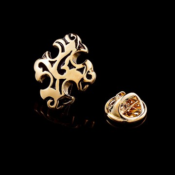 男士胸針胸花 復古金色西服復古胸章領針 歐美潮人徽章飾品