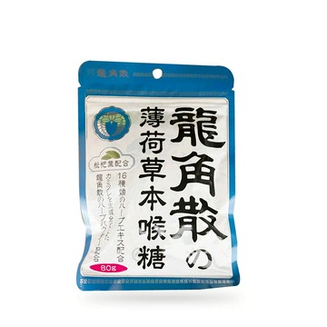 龍角散草本喉糖 (薄荷/香檬/蜂蜜牛奶)80g/袋裝*健人館*
