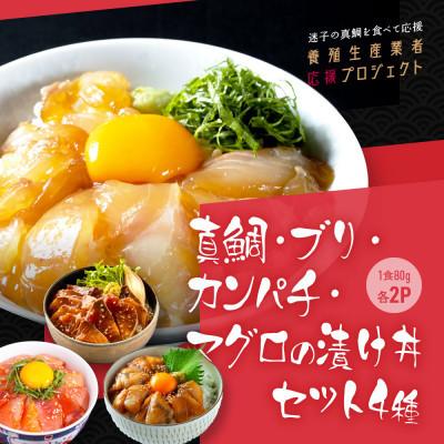 ふるさと納税 芸西村 高知の海鮮丼の素「4種×各2食セット」1食80g×8P