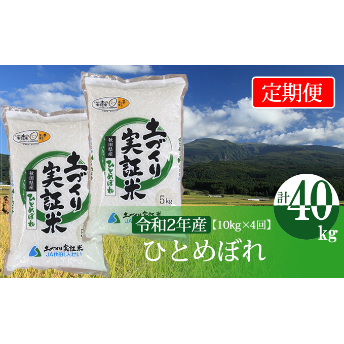 〈定期便〉 ひとめぼれ 白米 10kg（5kg×2袋）×4回 計40kg 4ヶ月 令和5年 精米 土づくり実証米 毎年11月より 新米 出荷