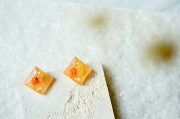 【典雅花磚】乾燥花-滿天星/耳環/耳夾/銀針/簡約/