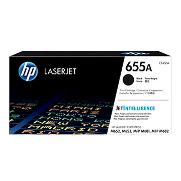 hp 惠普 655A 原廠碳粉匣 CF450A 適用於 LaserJet Enterprise 列印清晰 專業品質  黑色  1個