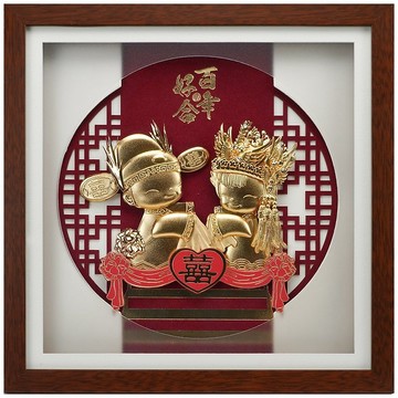 吉祥如意金箔娃娃 幸福時刻珍藏 婚禮禮物│母親節禮盒