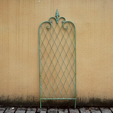 美式鐵線蓮爬藤花架鐵藝網格屏風薔薇花卉支架歐式戶外庭院園藝