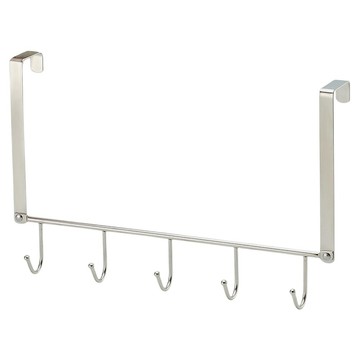 皇家 門後五連掛勾架  銀色  1個