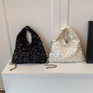 包包女2025新款網紅氣質亮片手提包潮流時尚大容量單肩包斜挎包