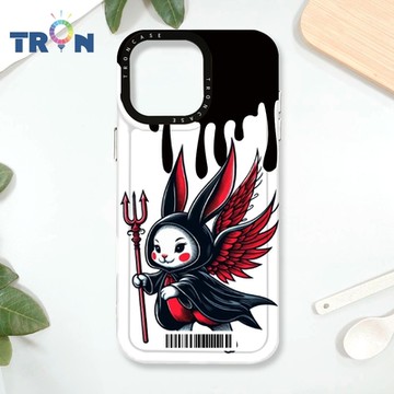 TRON iPhone 16 Pro Max 萬聖節變裝派對 防摔太空載具殼 透白 軟硬 手機殼