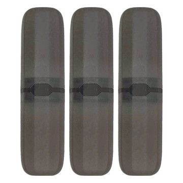 牙刷旅行盒(三人) 黑色 150 x 210 x 30 mm D232  119g  3個