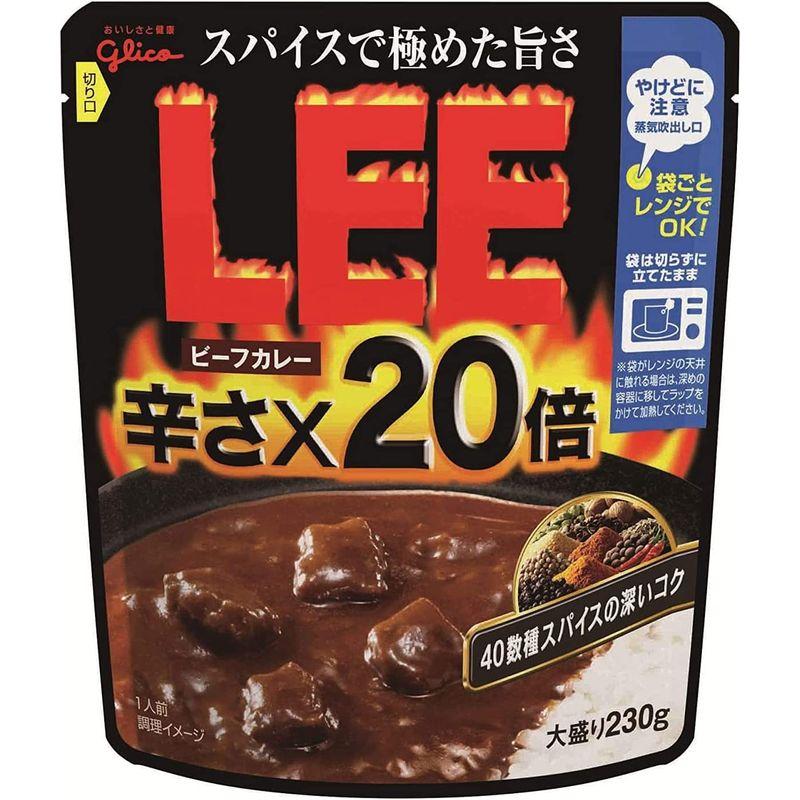 江崎グリコ ビーフカレーLEE大盛り辛さ×20倍 230g×5個