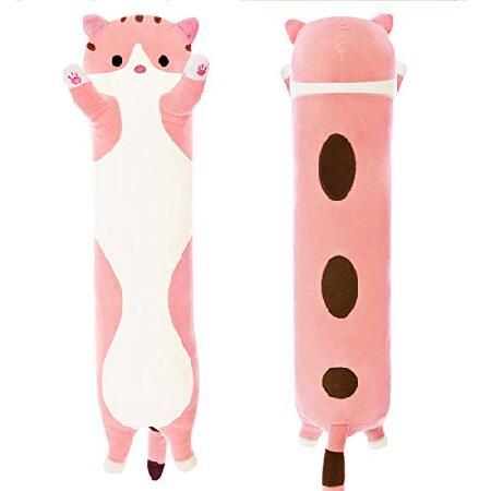 PTAbiao Cute Long Cat Plush Pillow 59 inch Soft Stuffed Kitten