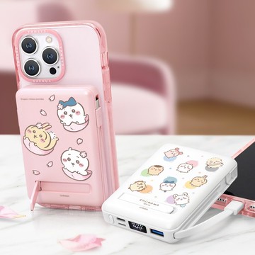 GARMMA Chiikawa 吉伊卡哇 磁吸帶線五合一行動電源 38.5Wh