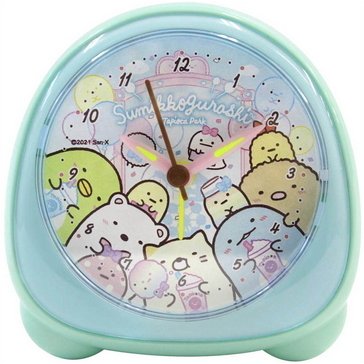 すみっコぐらし 時計 目覚まし時計 ライト付きおにぎりアラーム