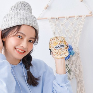 【OUTDOOR】寶可夢Pokemon-手繪風帽子造型零錢包(奶茶色)